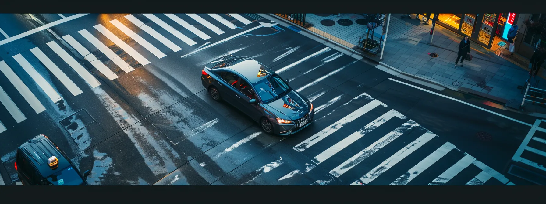 a car hesitating at a busy intersection, unsure of when to yield.